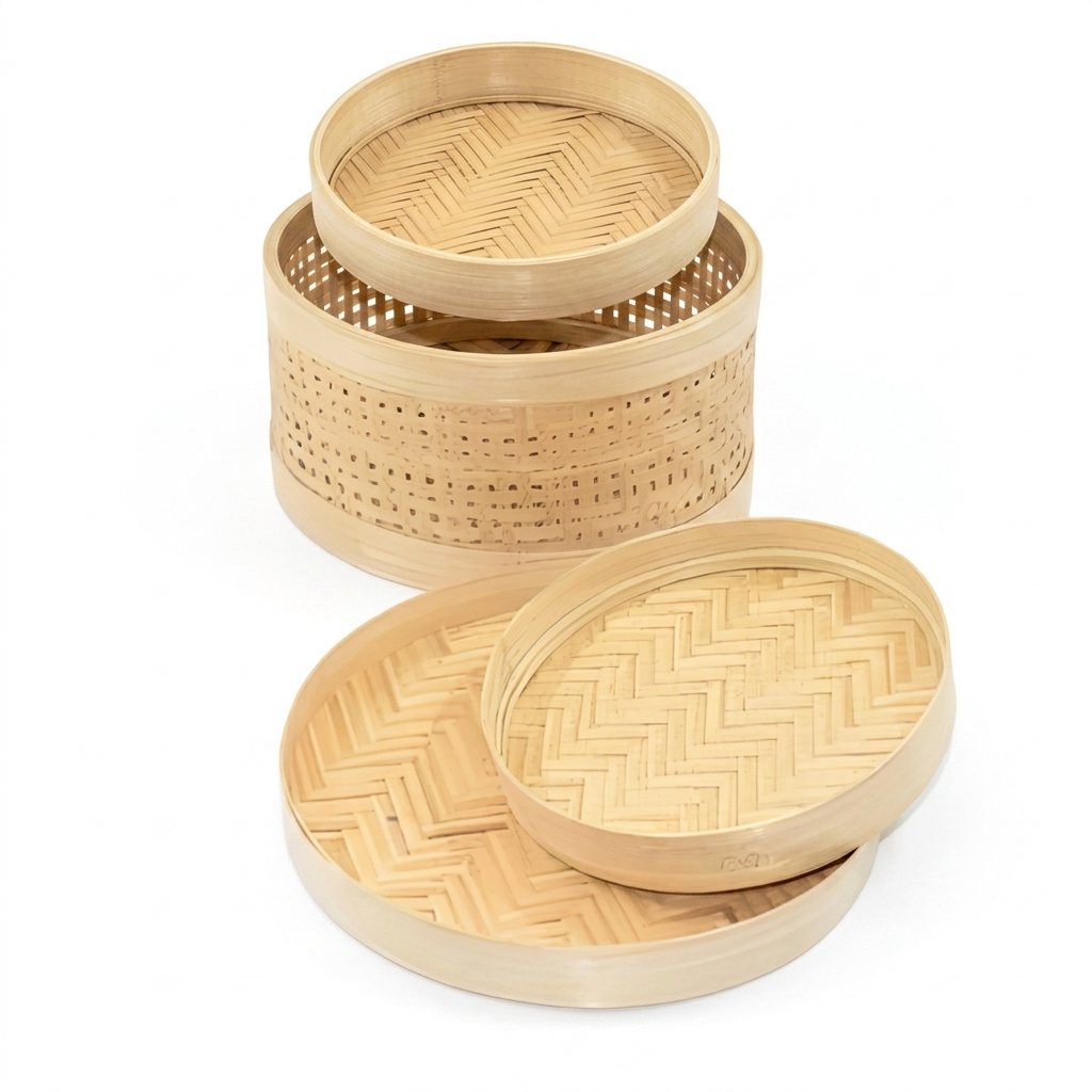 Bamboo Basket with Lid