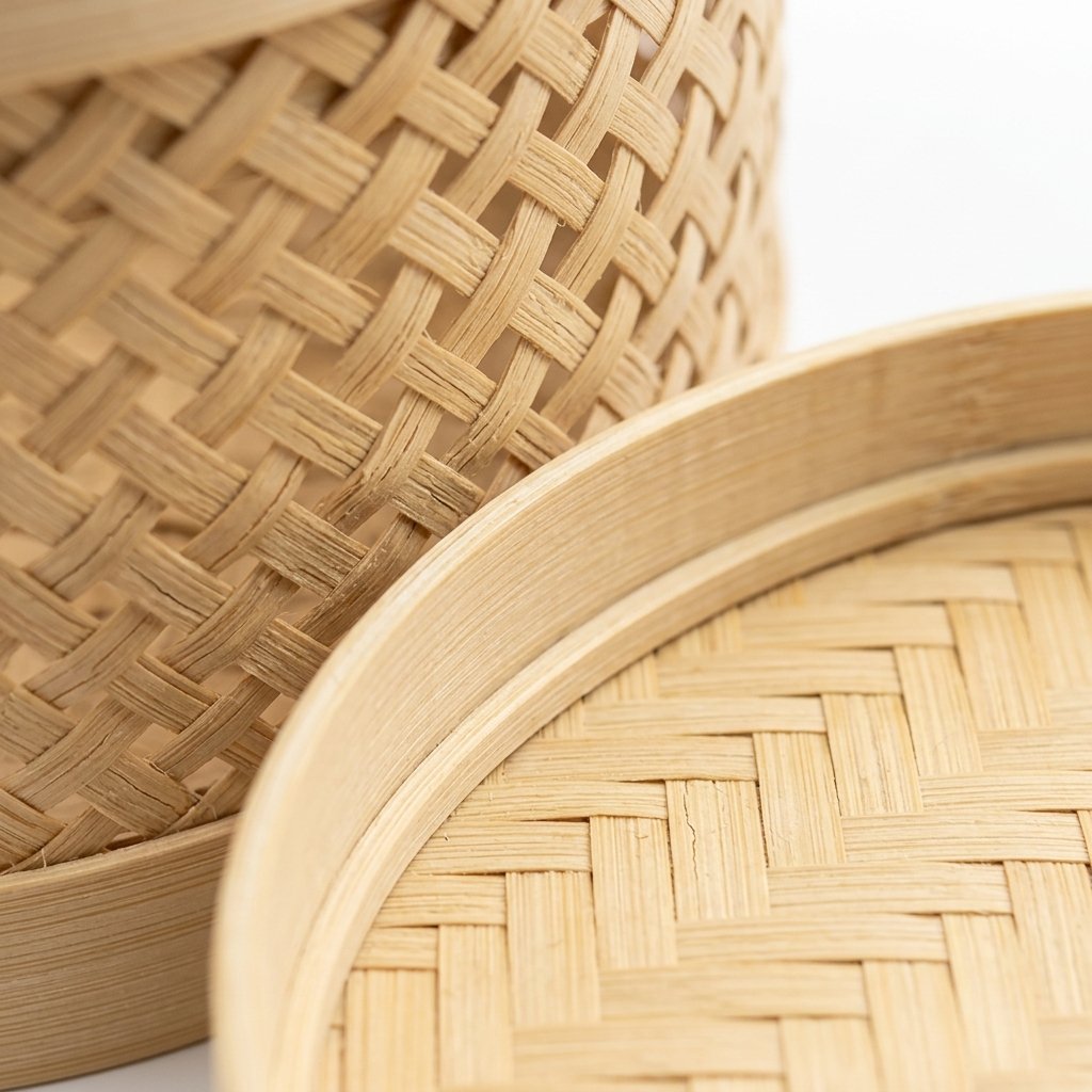 Bamboo Basket with Lid