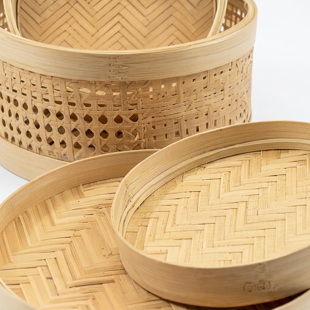 Bamboo Basket with Lid