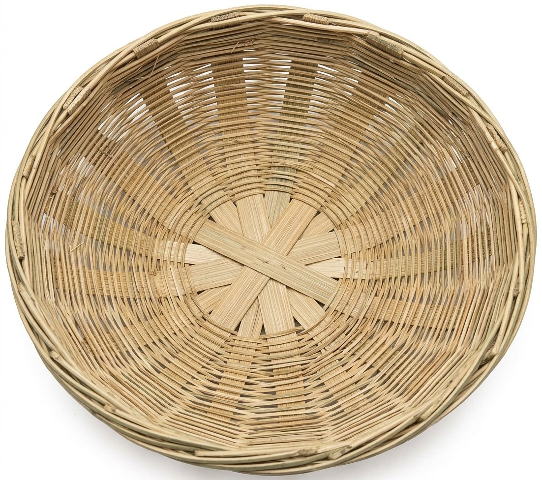 Round Open Bamboo Basket