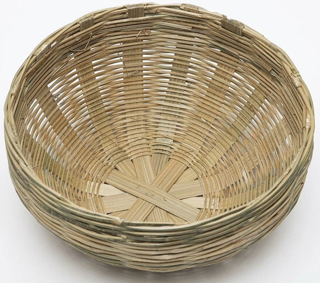 Round Open Bamboo Basket