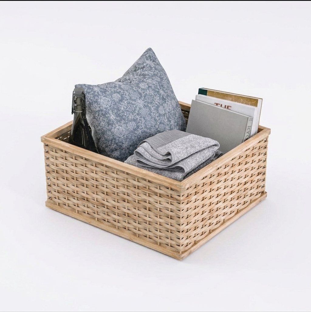 Bamboo Storage Basket (3)