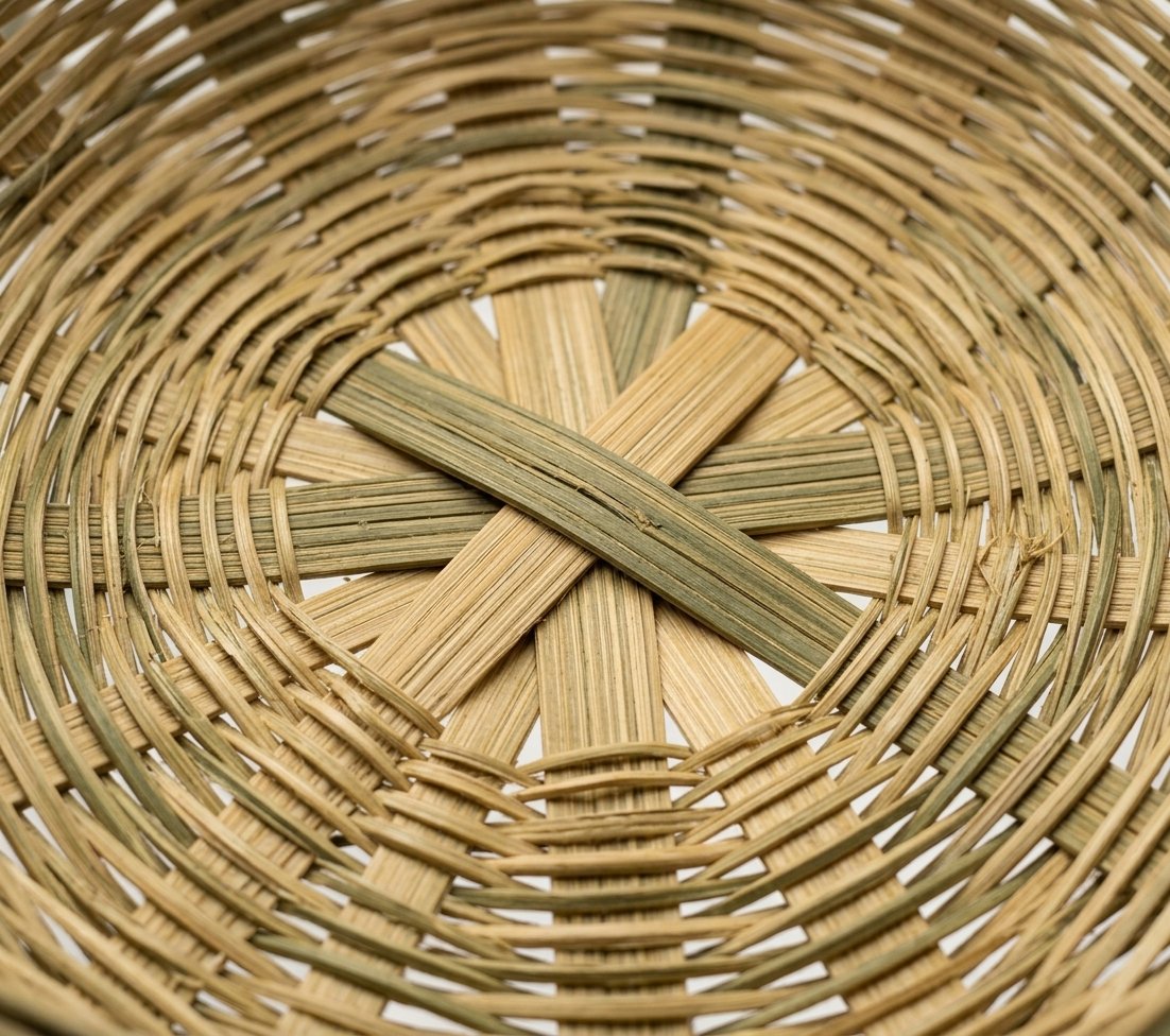 Round Open Bamboo Basket